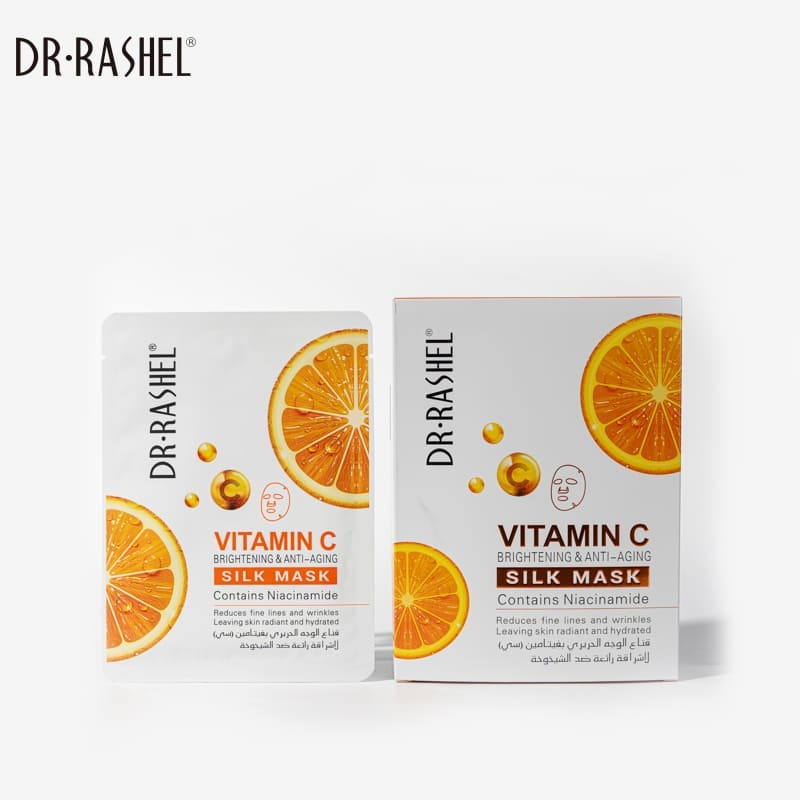 Masque en soie éclaircissant et anti-âge à la vitamine C