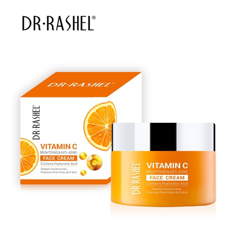 Crème visage éclaircissante et anti-âge à la vitamine C