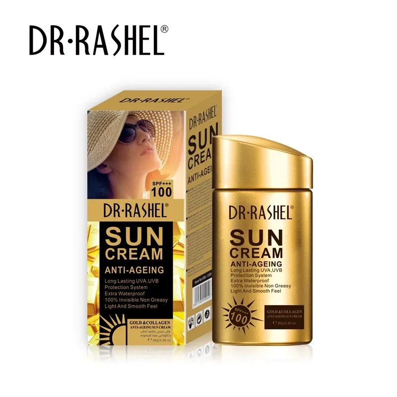Crème solaire au collagène et à l'or 24 carats SPF 100